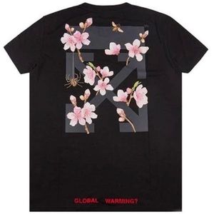 OFF-WHITE cherry blossom authentic T-shirt